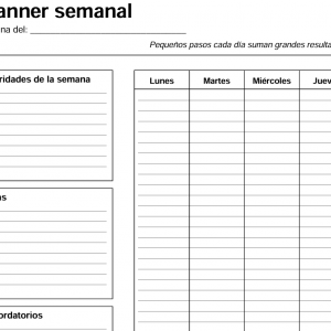 Planner semanal básico